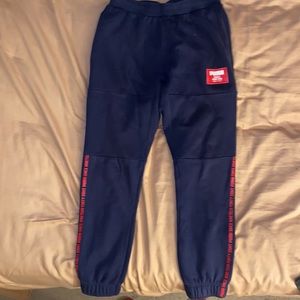 Navy blue puma sweat pants